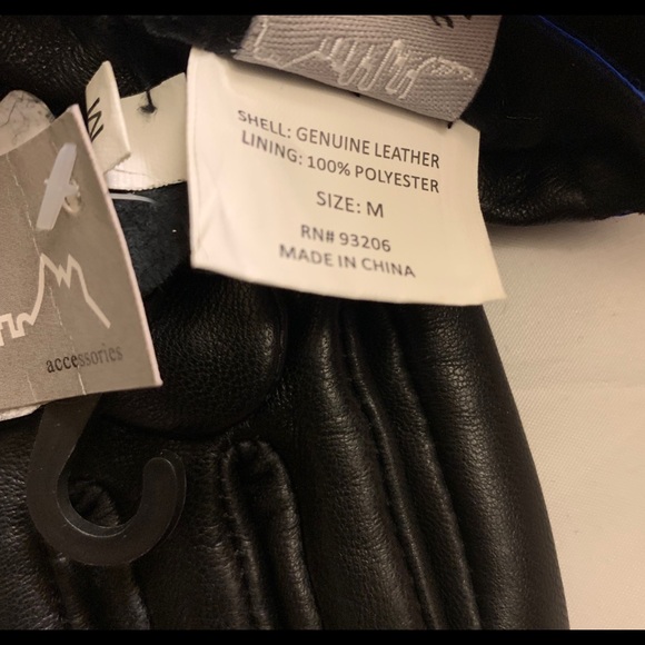 Suede and Leather Gloves - Picture 3 of 3